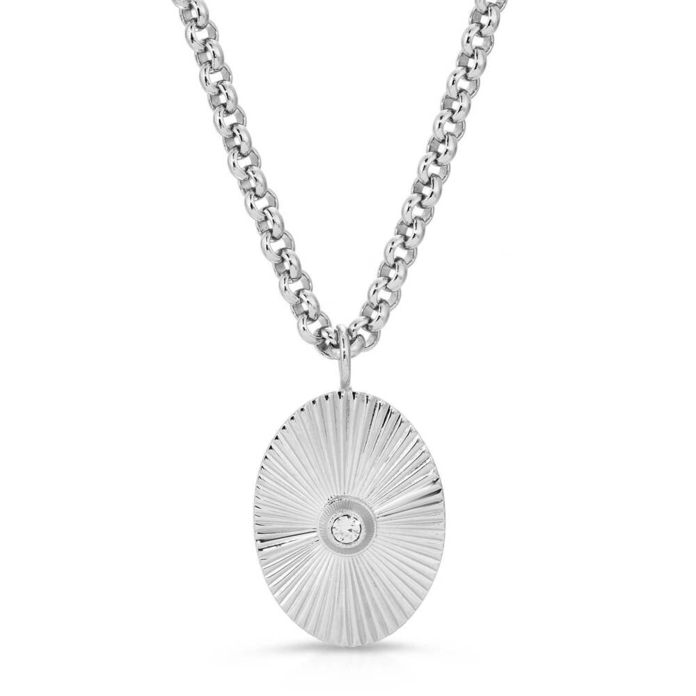 NEW EKLEXIC women's ozzy pendant necklace in silver